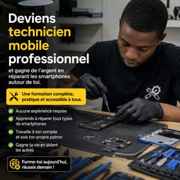 Répare des smartphones et gagne des revenus immédiats – Deviens expert mobile