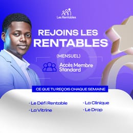 Rejoins la communauté Nº1 sur le business en ligne en Afrique - Accès Mensuel Standard