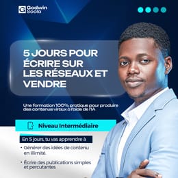 5 jours pour apprendre à créer du contenu vendeur sur les réseaux sociaux