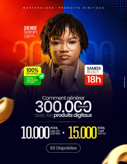 Comment générer 300 000 FCFA par mois grâce aux produits digitaux
