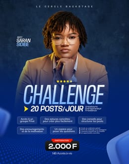 Le Cercle Backstage – Challenge 20 Posts / Jour