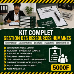 KIT COMPLET GESTION DES RESSOURCES HUMAINES