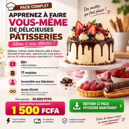 🍰 APPRENEZ À FAIRE VOUS-MÊME DE DÉLICIEUSES PÂTISSERIES, MÊME SI VOUS DÉBUTEZ