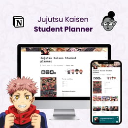 Jujutsu Kaisen Ultimate Student Planner Notion Template