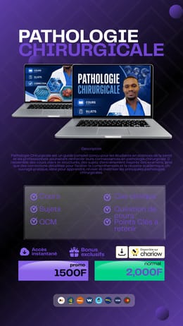 Guide complet  pathologie chirurgicale sujet corrigé et cours