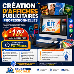 CRÉATION D'AFFICHES PUBLICITAIRES PROFESSIONNELLES
