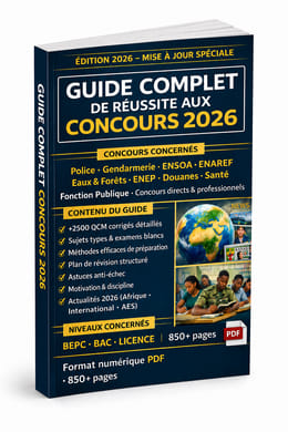 GUIDE COMPLET DE REUSSITE AUX CONCOURS 2026