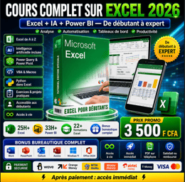 cours complet sur excel 2026