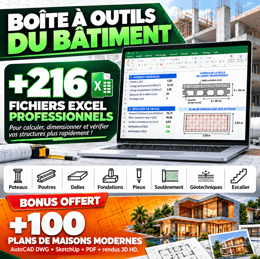 Boîte à Outils du Bâtiment : +216 Fichiers Excel pour Ingénieurs et Techniciens