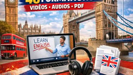 PACK DE 46 FORMATIONS EN VIDEO, AUDIO ET PDF POUR APPRENDRE L' ANGLAIS EFFICASSEMENT