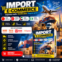 E-COM: 1688, TAOBAO, PINDUODUO, ALIBABA, Wechat, Alipay + DROIT DE REVENTE + ACCÈS GROUPE VIP