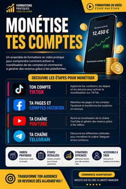 MONÉTISE TES COMPTES