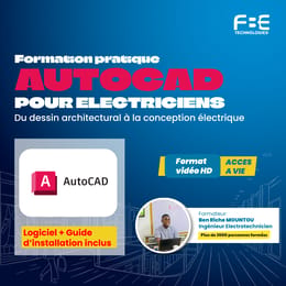 Formation AutoCAD pour électriciens: Du Dessin Architectural à la Conception Électrique