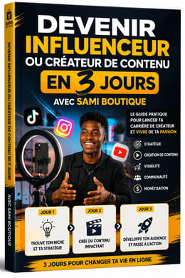 Devenir influenceur ou créateur de contenu en 3 jours