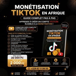 Monétisation TIKTOK en Afrique Guide complet