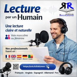 Lecture de textes par un professionnel (mini)