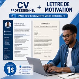 Pack CV professionnel et lettre de motivation