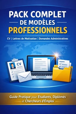Pack Professionnel : Modèles de CV, Lettres de Motivation et Demandes Administratives