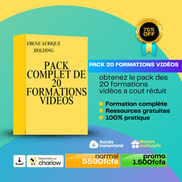 PACK COMPLET DE 20 FORMATIONS VIDÉOS