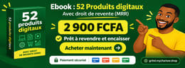 Ebook 52 Produits digitaux avec droit de revente