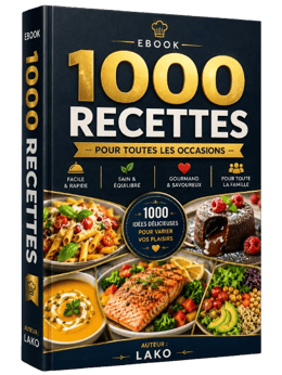 Découvrez nos collections premium  1000 Recettes Gourmandes & Équilibrées