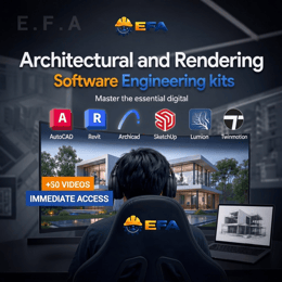 Architectural Software Mastery Pack & software. +60 videos. AutoCARD; LUMION; Twinmotion ....