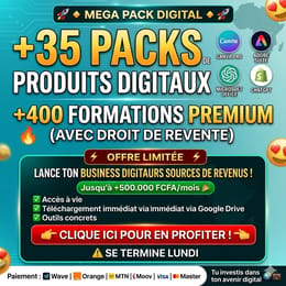 35 Packs de formation de produit digitaux