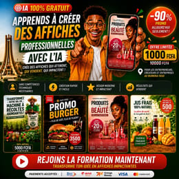 APPRENDS À CRÉER DES AFFICHES PROFESSIONNELLES AVEC IA