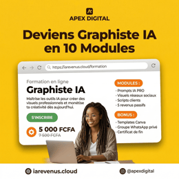 Deviens graphiste IA : Apprends à créer des affiches avec l’IA et les vendre aux entreprises