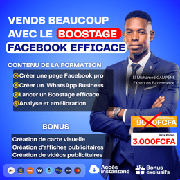 VENDS PLUS AVEC LE BOOSTAGE FACEBOOK EFFICACE