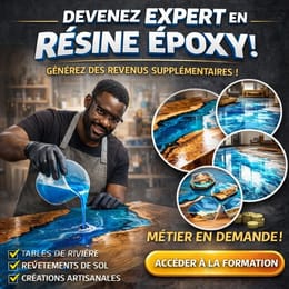 🎈Apprends à créer des sols, tables et objets en résine époxy et gagne des revenu stable chaque mois🧩