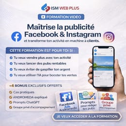 Je t'apprend comment gagner plus d’argent grâce à la publicité Facebook Formation Vidéos Garantie.