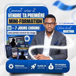 Comment créer et vendre ta première mini-formation en 7 jours chrono sans jamais montrer ton visage