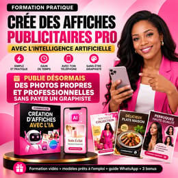 Crée des affiches pro avec IA qui attirent l'attention et augmentent tes ventes en seulement 5min