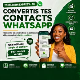 Comment réaliser entre 50.000f et 100.000f par mois avec WhatsApp (formation express)