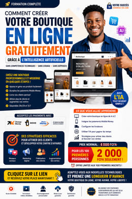 Comment créer votre boutique en ligne gratuitement grâce à l'intelligence artificiel.