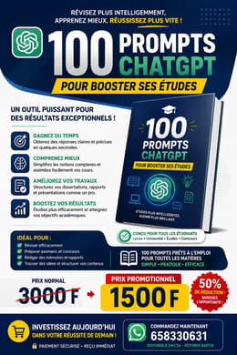 Boostez vos études avec 100 prompts ChatGPT exclusifs