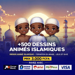 500 DESSINS ANIMÉS CORANIQUE POUR ENFANTS & FAMILLES MUSULMAN