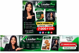 Affiche et vidéos publicitaire k leader pro