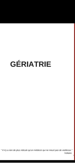 Gériatrie