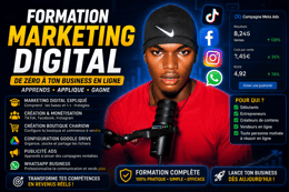 Formation Marketing Digital : De Zéro à la Création de Ton Business en Ligne