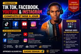 📱 Masterclass Réseaux Sociaux : Créer, Publier & Monétiser Sans Montrer Son Visage