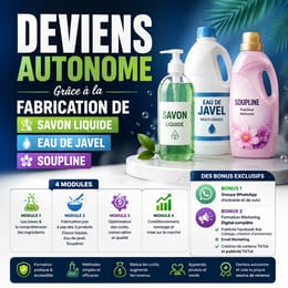 🧴 DEVIENS AUTONOME GRÂCE À LA FABRICATION DE SAVON LIQUIDE, EAU DE JAVEL & SOUPLINE