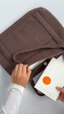 Free Pattern -- Brown handmade Bag