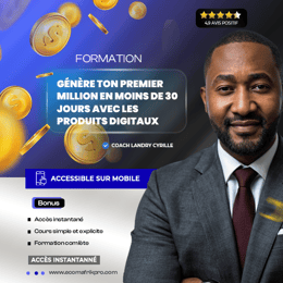 De Zéro à 1 Million en 30 Jours : Apprends à Créer et Vendre les produits digitaux