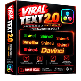 Presets de texte animés pour DaVinci Resolve