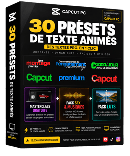30 Presets de Texte Animés + Ressources de Montage