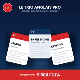 Le Trio Anglais Pro : Emails Pro, Anglais Juridique & Verbes Irréguliers