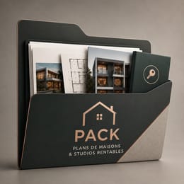 100 Plans de Maisons Prêts à Construire (+ 50 Studios Rentables en Bonus)