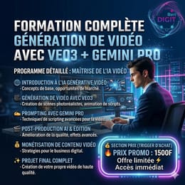 GENERATION DE VIDEO AVEC VEO3 + GEMINI PRO